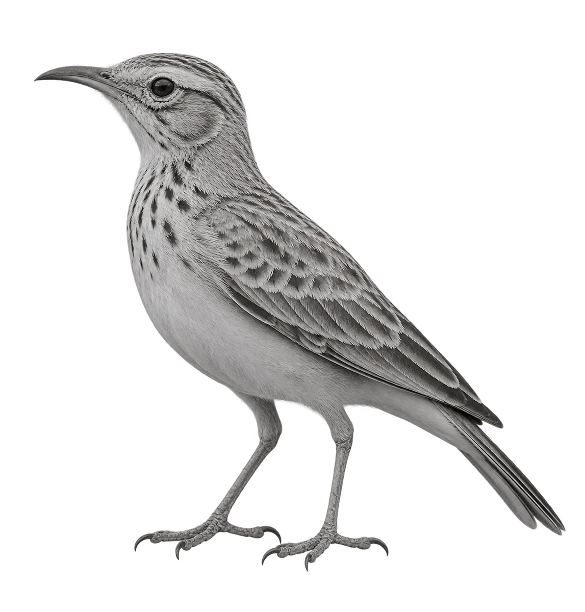 Dune lark, monochrome full length generated