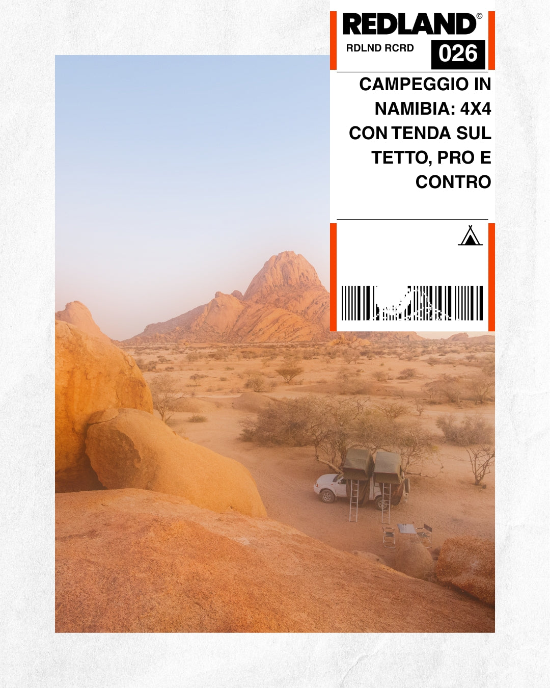 Campeggio in Namibia: 4x4 con tenda sul tetto, pro e contro