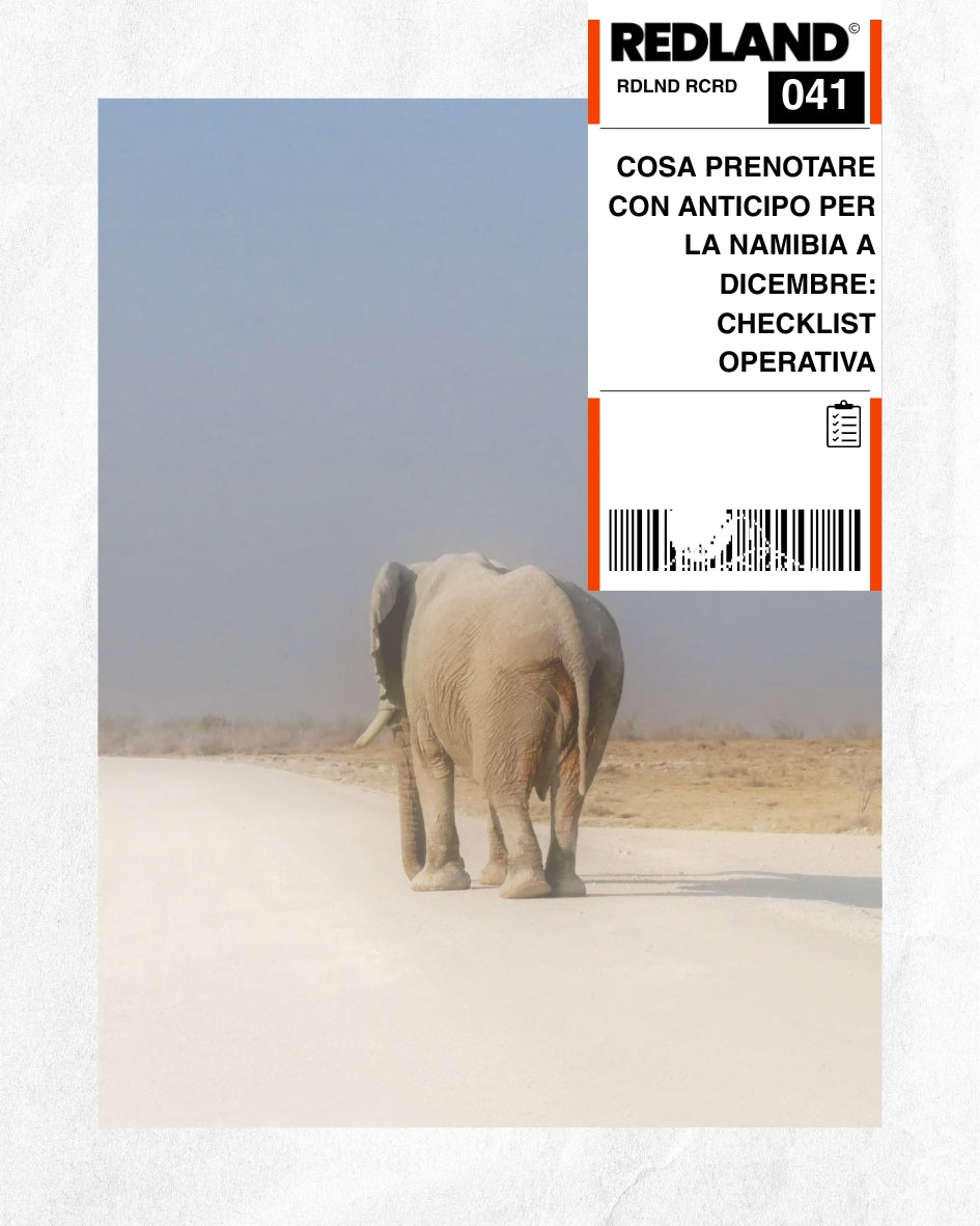 Cosa prenotare con anticipo per la Namibia a dicembre: checklist operativa