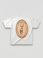T-shirt Redland con grafica antilopi ispirata alla Namibia.